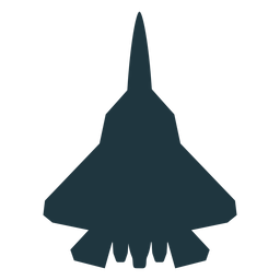 Simple aircraft top view silhouette PNG Design Transparent PNG