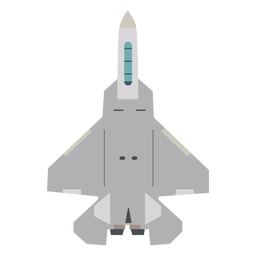 Militärflugzeug-Draufsicht-Symbol PNG-Design