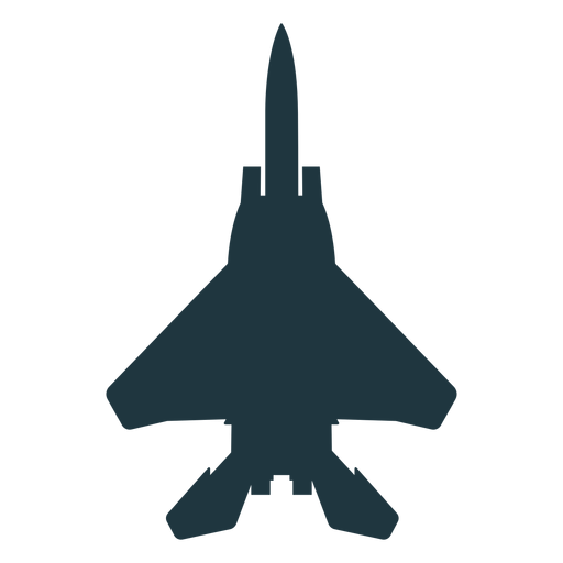 Fighter aircraft silhouette PNG Design