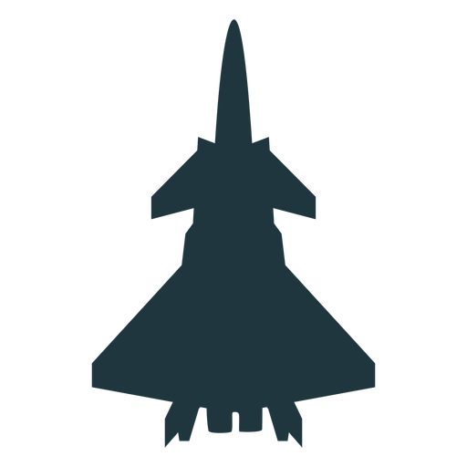 Fighter jet aircraft silhouette