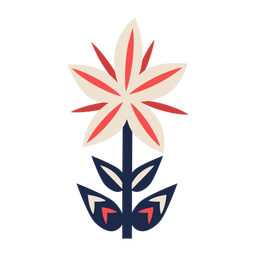 Elemento de arte folclórica floral Desenho PNG