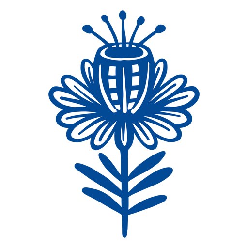 Adorno popular floral scandi Diseño PNG