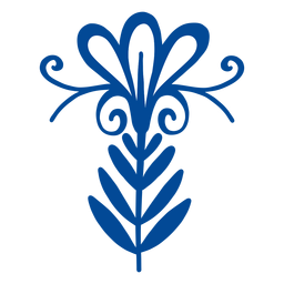 Flower scandinavian ornament PNG Design