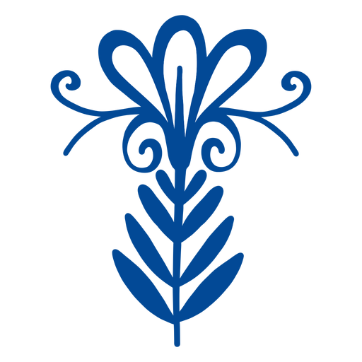 Flower scandinavian ornament PNG Design