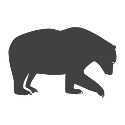 Oso del bosque silueta oso Diseño PNG