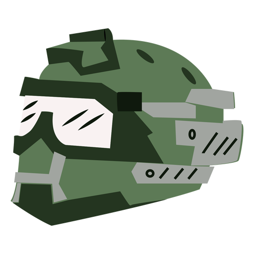 Full face military helmet PNG Design