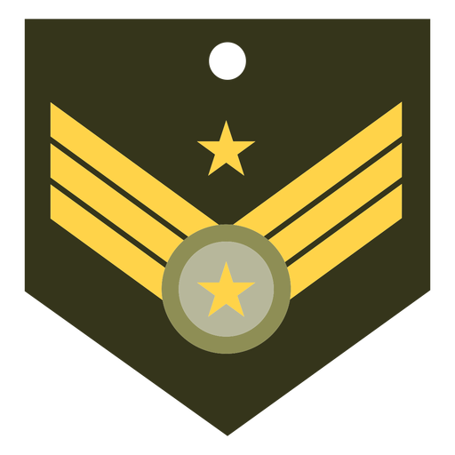 Icono de rango militar mayor general Diseño PNG
