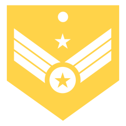 General Major militärische Rang Silhouette PNG-Design Transparent PNG