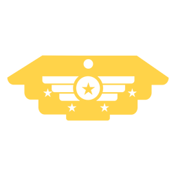 Allgemeine militärische Insignienschattenbild PNG-Design