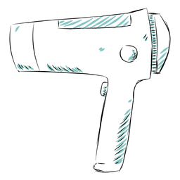 Hair dryer hand drawn PNG Design