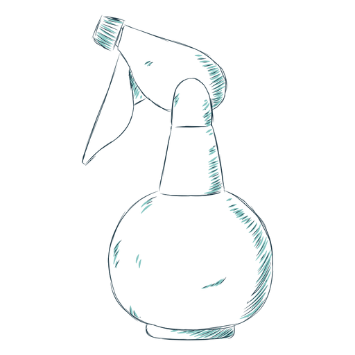 Botella de spray de peluquería dibujado a mano Diseño PNG
