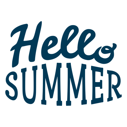Hello summer lettering PNG Design