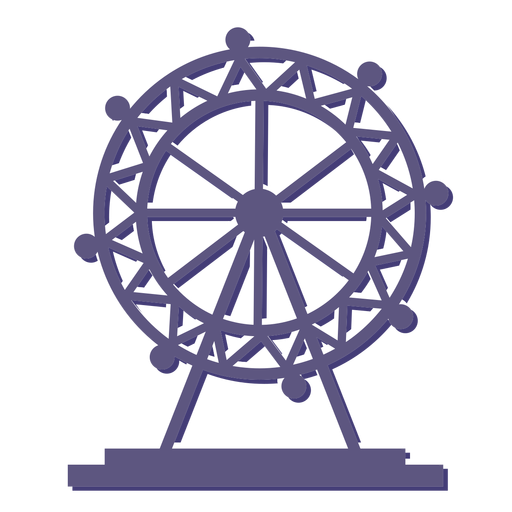 Icono de la noria del London Eye Diseño PNG