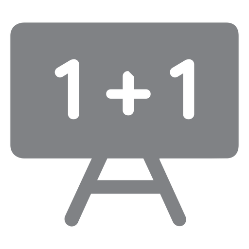 Flaches Symbol der Mathe-Tafel PNG-Design
