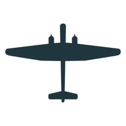 Silueta de elemento de avión militar Diseño PNG