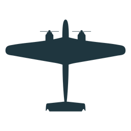 Military aircraft flat silhouette Transparent PNG