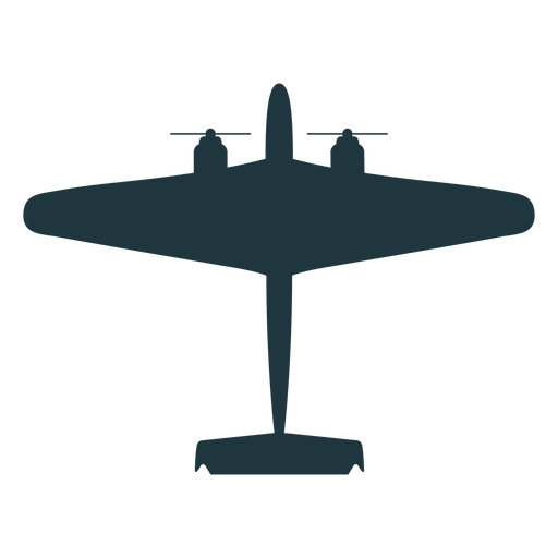 Military aircraft flat silhouette - Transparent PNG & SVG ...