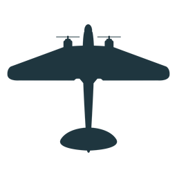 Military aircraft mockup silhouette PNG Design