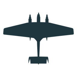 Military aircraft silhouette PNG Design