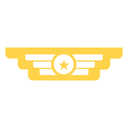 Silhueta de insígnia militar Desenho PNG