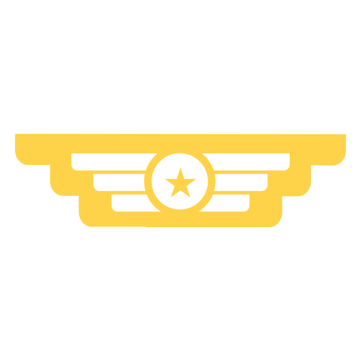 Silueta de insignia de rango militar Diseño PNG