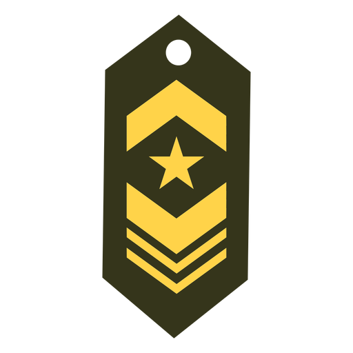 Military rank patch icon PNG Design