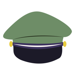 Vista trasera de la tapa del servicio militar Diseño PNG