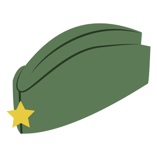 Military side cap PNG Design