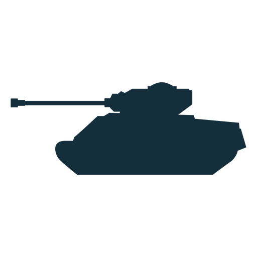 Silhueta de tanque militar militar Desenho PNG