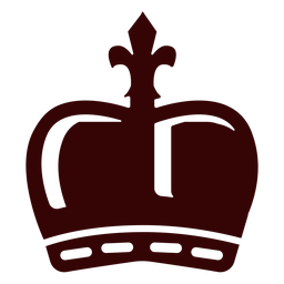Monarchy crown silhouette PNG Design Transparent PNG