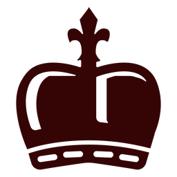 Silhueta da coroa da monarquia Desenho PNG