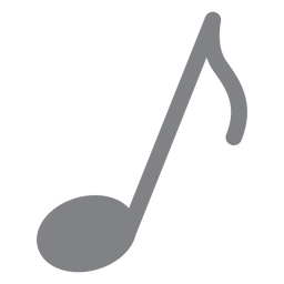 Ícone plano de nota musical Desenho PNG