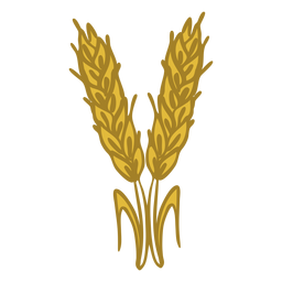 Paar Weizenspitzen kritzeln PNG-Design