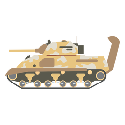 Vista lateral del tanque Panzer