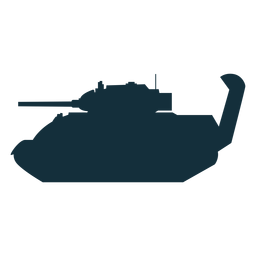 Panzer tank silhouette PNG Design