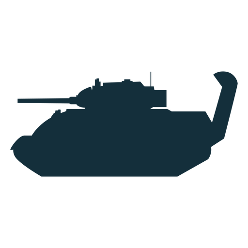 Silhueta de tanque Panzer Desenho PNG
