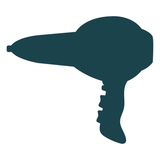 Professional hair dryer silhouette