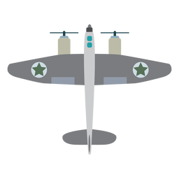 Propeller Militärflugzeug Ikone PNG-Design