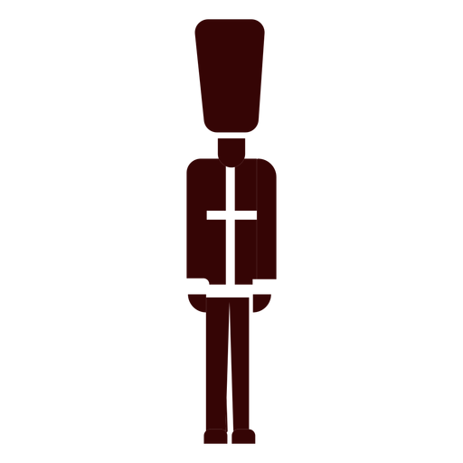 Queens guard silhouette PNG Design