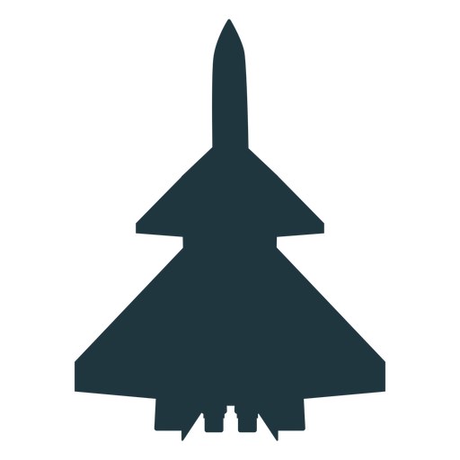 Rafale aircraft top view silhouette - Transparent PNG & SVG vector file