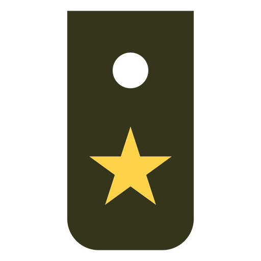 Reclutar icono de rango militar Diseño PNG
