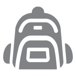 Escola de ícone de mochila escolar Desenho PNG