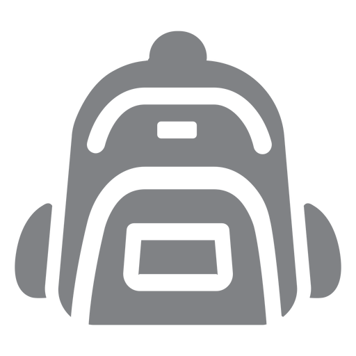 School backpack flat icon school PNG Design