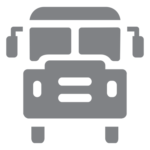 Icono plano del autobús escolar Diseño PNG
