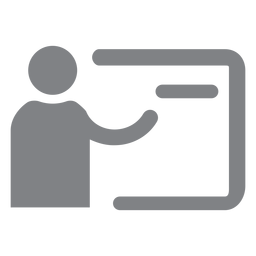 Ícone plano do professor da escola Desenho PNG