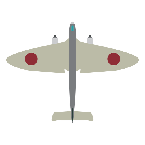 Icono de avión militar simple Diseño PNG