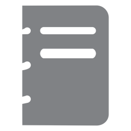 Escola de ícone plano de caderno espiral Desenho PNG