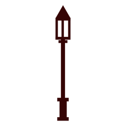 Street lamp post silhouette uk elements PNG Design