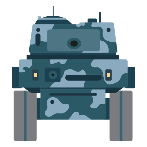 Tank fighting vehicle front view PNG Design