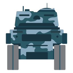 Rückansicht des Panzerkampffahrzeugs PNG-Design